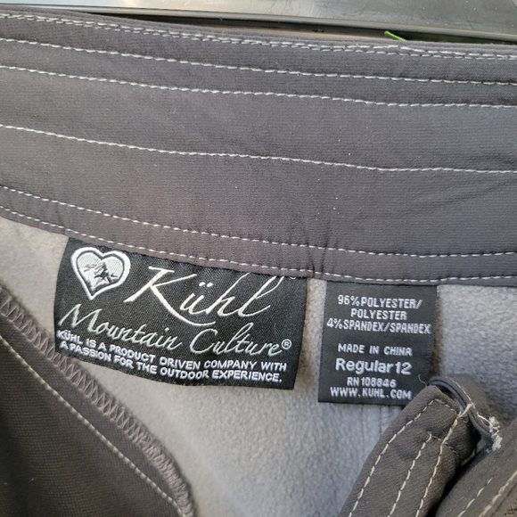 Kuhl Softshell Fleece Pant Gray 12 - Picture 13 of 13